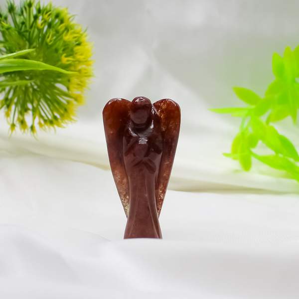 Strawberry Quartz Crystal Angel for Love and Emotional Balance