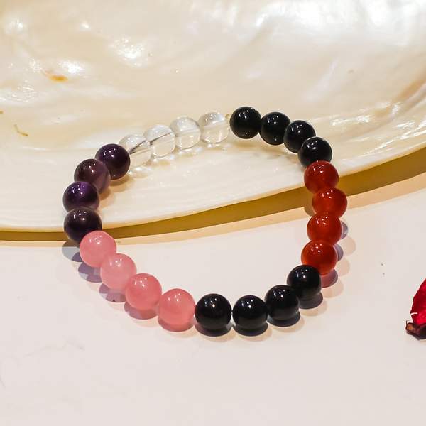 Stress Management Crystal Healing Bracelet for Chakra Balancing Energy