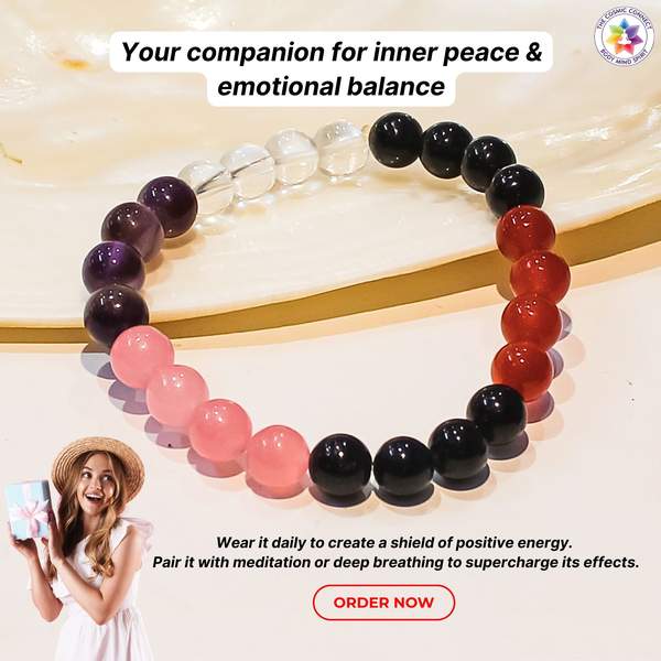 Stress Management Crystal Healing Bracelet for Chakra Balancing Energy 9