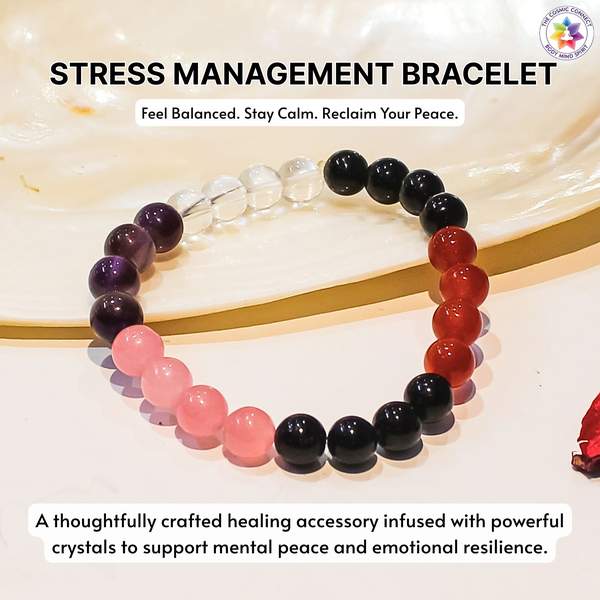 Stress Management Crystal Healing Bracelet for Chakra Balancing Energy 4