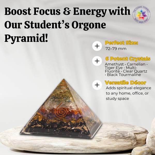 Study Orgone Pyramid Boost Focus, Clarity, and Mental Stamina 3