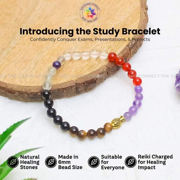 Study Therapy Bracelet Score Good Marks in Exam | 8mm Beads 9