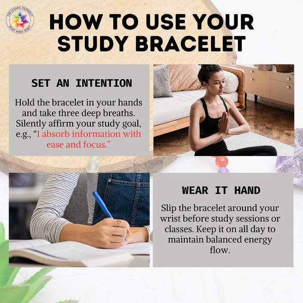 Study Therapy Bracelet Score Good Marks in Exam | 8mm Beads 10