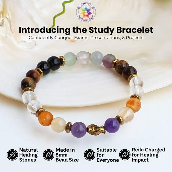 Study Therapy Bracelet Score Good Marks in Exam | 8mm Beads 4