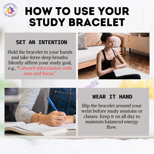 Study Therapy Bracelet Score Good Marks in Exam | 8mm Beads 6