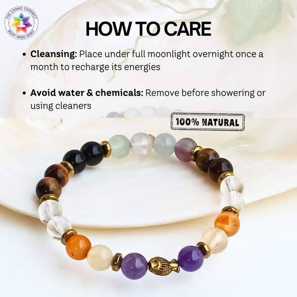 Study Therapy Bracelet Score Good Marks in Exam | 8mm Beads 7