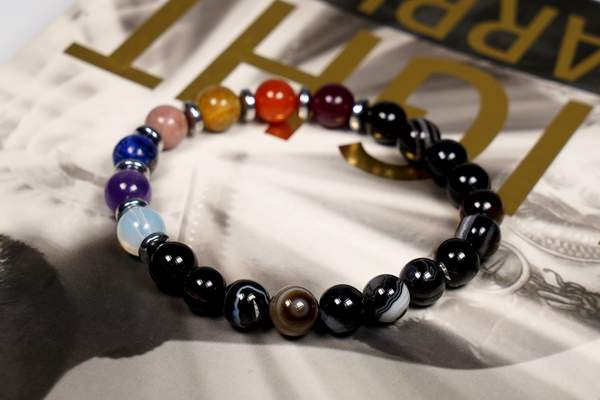 Sulemani Hakik 7 Chakra Bracelet for Balance, and Protection