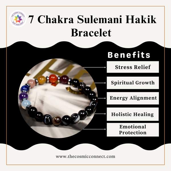 Sulemani Hakik 7 Chakra Bracelet for Balance, and Protection 2