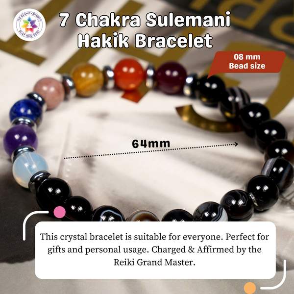 Sulemani Hakik 7 Chakra Bracelet for Balance, and Protection 4