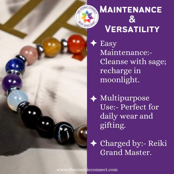 Sulemani Hakik 7 Chakra Bracelet for Balance, and Protection 5