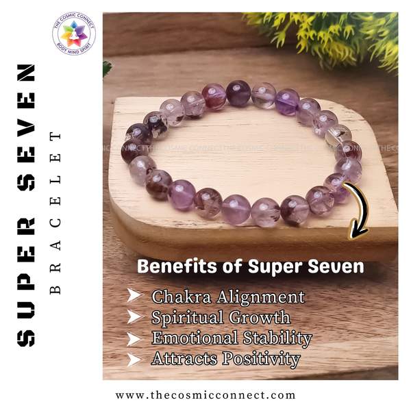 Super Seven Healing Bracelet – Spiritual Awakening, Intuition & Protection 10
