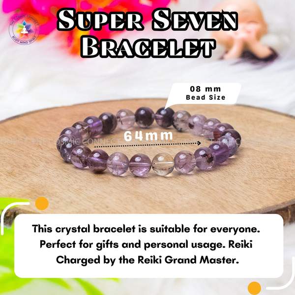 Super Seven Healing Bracelet – Spiritual Awakening, Intuition & Protection 11