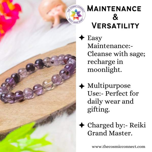Super Seven Healing Bracelet – Spiritual Awakening, Intuition & Protection 12
