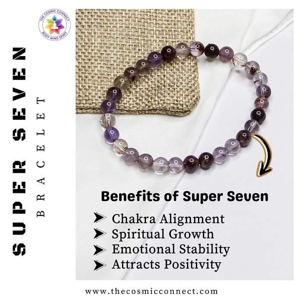 Super Seven Healing Bracelet – Spiritual Awakening, Intuition & Protection 4