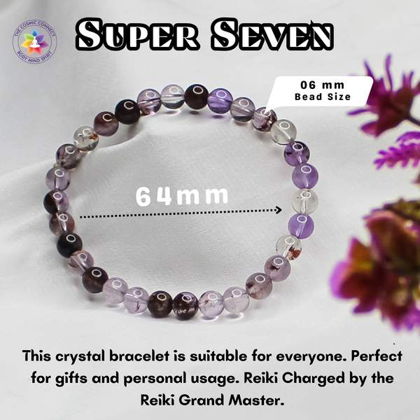 Super Seven Healing Bracelet – Spiritual Awakening, Intuition & Protection 5