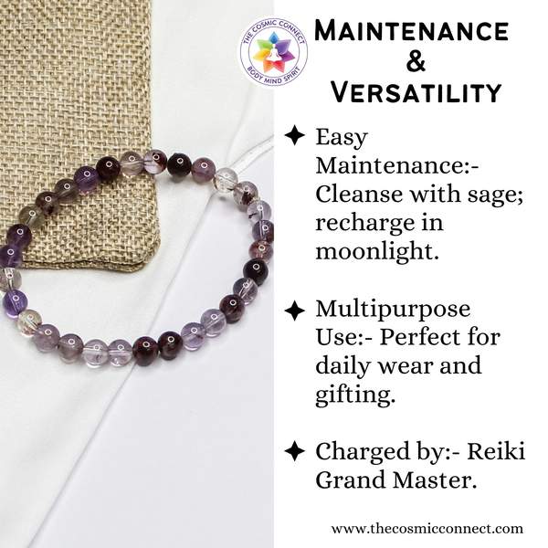Super Seven Healing Bracelet – Spiritual Awakening, Intuition & Protection 6