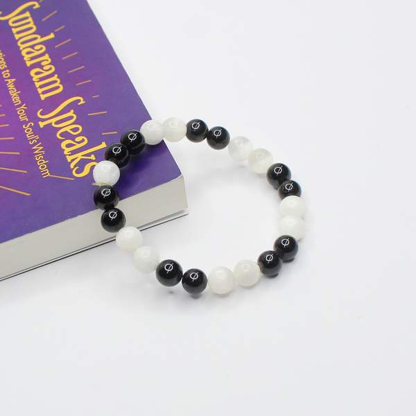 Suraksha Shuddhi Bracelet – Black Tourmaline & Selenite