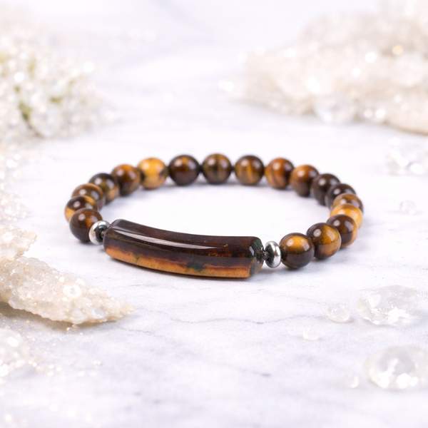 Tiger Eye Bangle Bracelet Boost Confidence & Enhance Protection