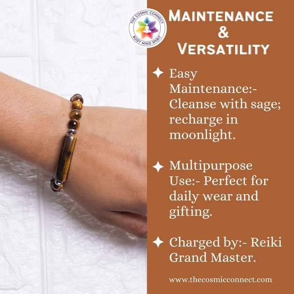Tiger Eye Bangle Bracelet Boost Confidence & Enhance Protection 5
