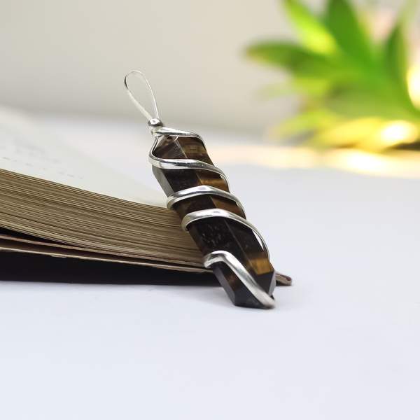 Tiger Eye Crystal Pendant Unleash Confidence, & Inner Strength 2
