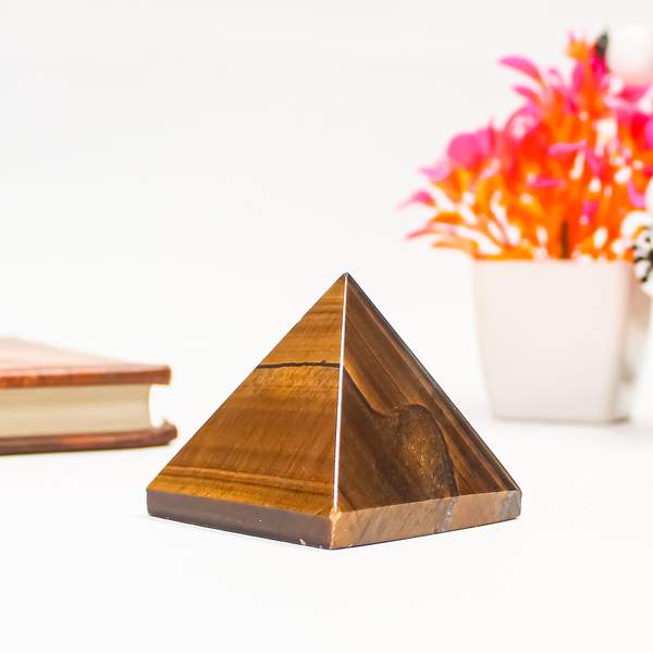 Tiger Eye Crystal Pyramid Ignite Inner Strength and Confidence! 2
