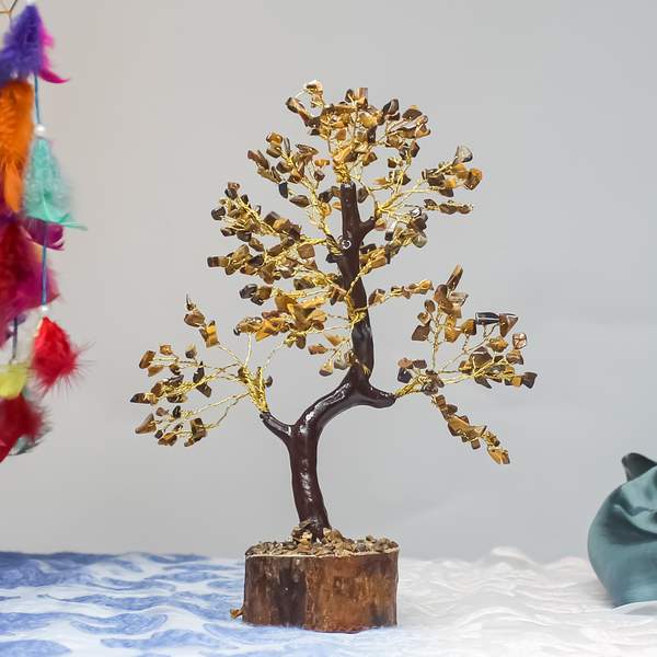 Tiger Eye Crystal Tree for Enhances Confidence, Focus & Grounding 2