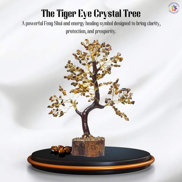 Tiger Eye Crystal Tree for Enhances Confidence, Focus & Grounding 5