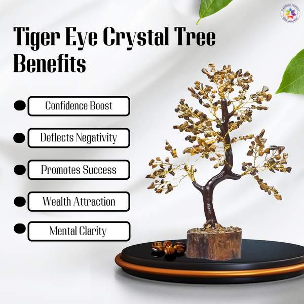 Tiger Eye Crystal Tree for Enhances Confidence, Focus & Grounding 6