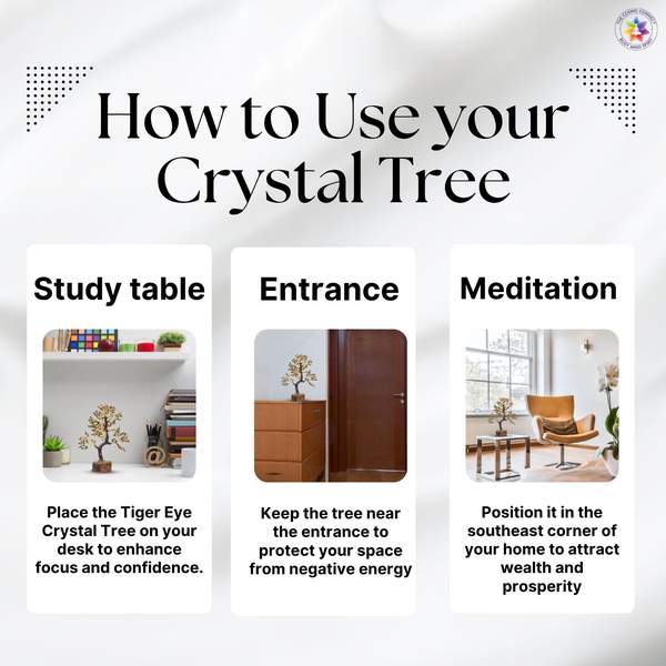 Tiger Eye Crystal Tree for Enhances Confidence, Focus & Grounding 7