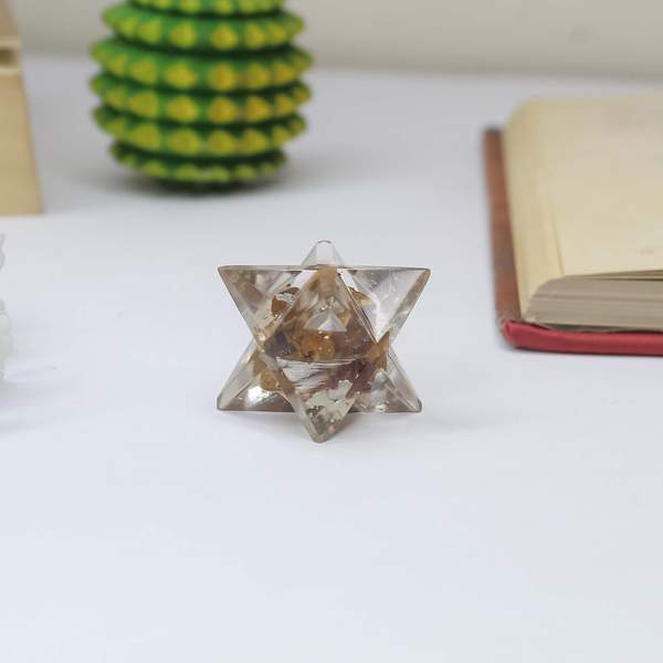 Tiger Eye Orgone Merkaba for Grounding & Transformation