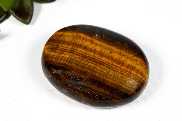 Tiger Eye Palm Stone for Inner Strength and Balance