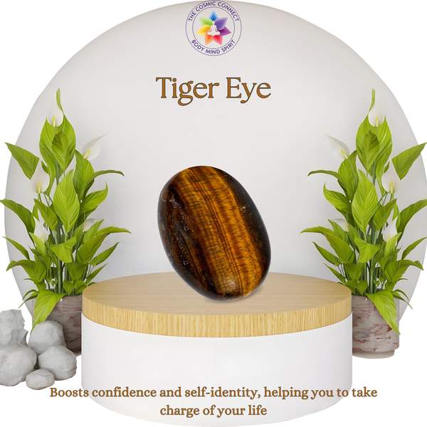 Tiger Eye Palm Stone for Inner Strength and Balance 2