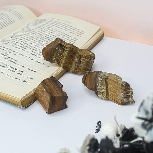 Tiger Eye Rough Stone for Courage, Protection & Manifestation