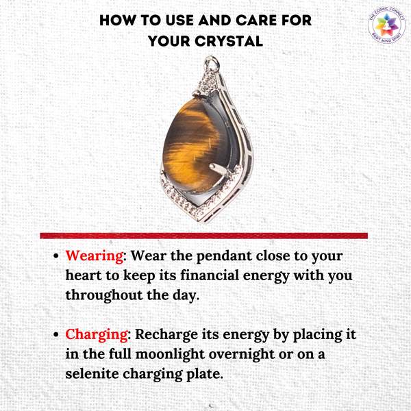 Tiger Eye Tear Drop Pendant Unleash Courage, Protection, & Confidence 3