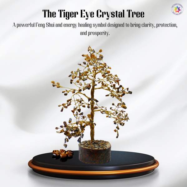 Tiger Eye Wried Crystal Tree for Enhances Confidence, Focus & Grounding 3