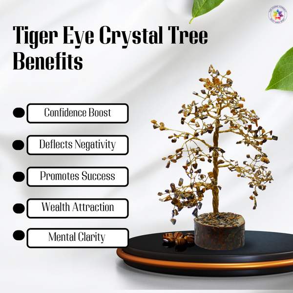 Tiger Eye Wried Crystal Tree for Enhances Confidence, Focus & Grounding 4