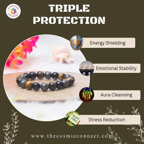 Triple Protection Bracelet - Strength, Confidence & Protection 7