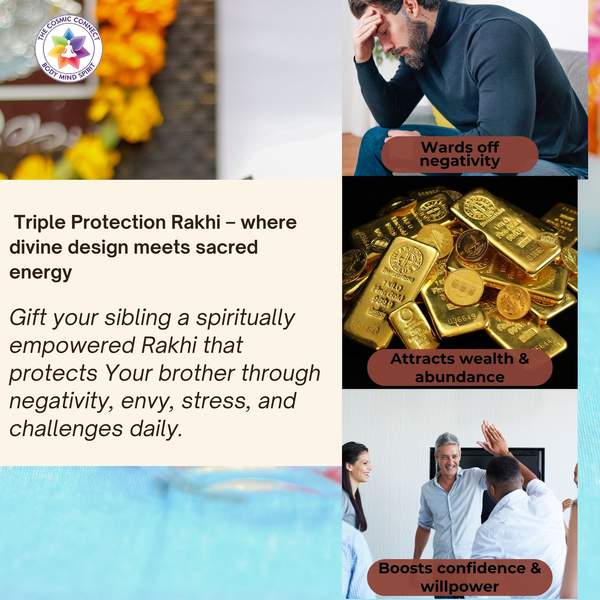 Triple Protection Crystal Rakhi for Shielding, Strength & Abundance 5