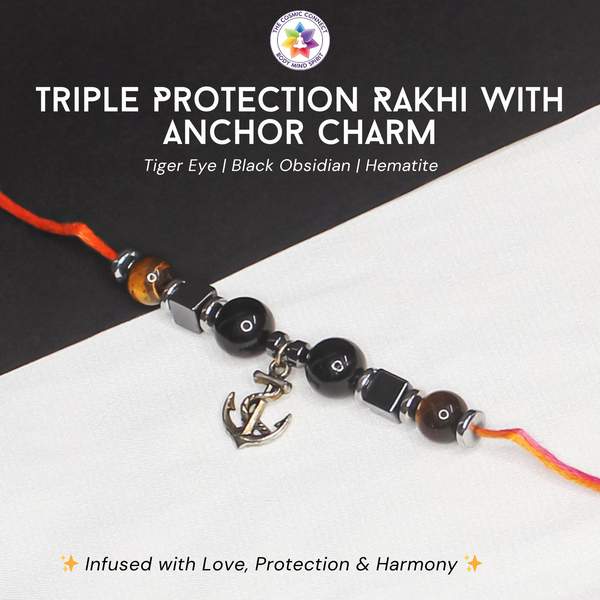 Triple Protection Crystal Rakhi for Ultimate Energy Shield 2