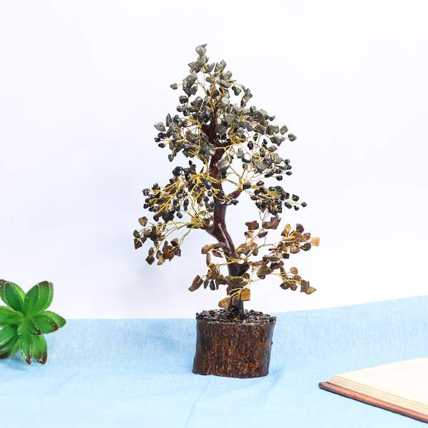 Triple Protection Crystal Tree for Empower, Grounding, Prosperity, & Protection