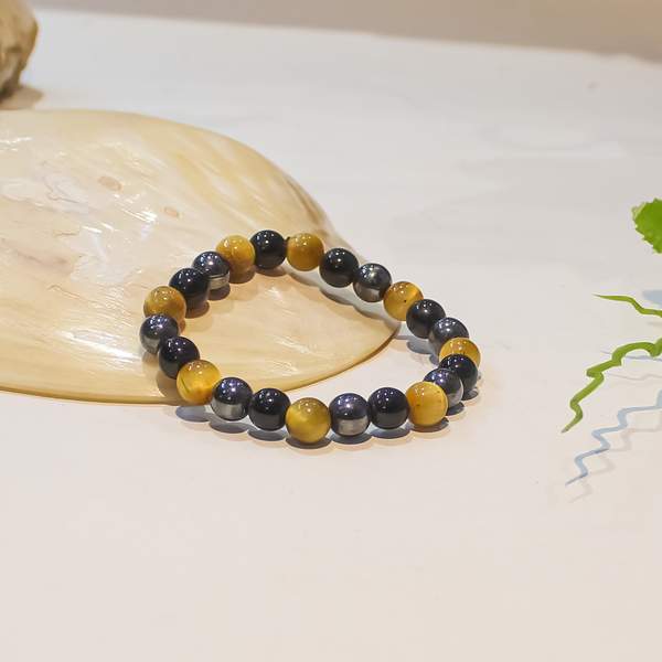 Triple Protection Healing Bracelet - Shield Negativity, Enhance Strength