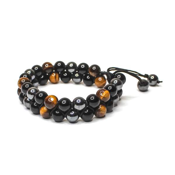 Triple Protection Threaded Bracelet - Protection from Evil Eye