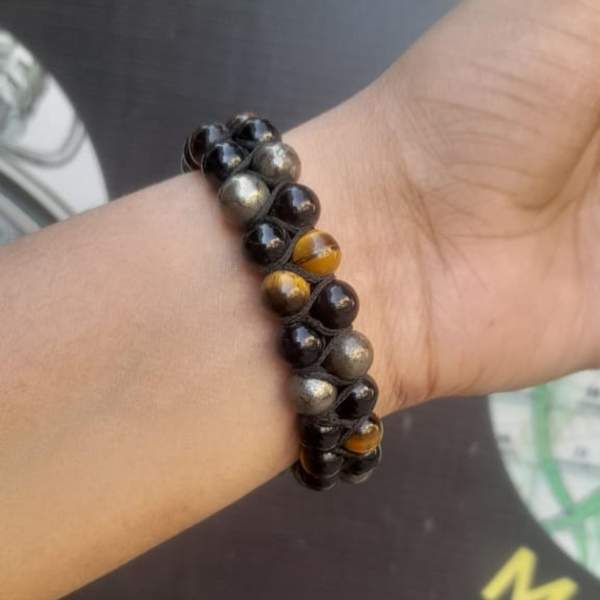 Triple Protection Threaded Bracelet - Strength, Confidence & Protection