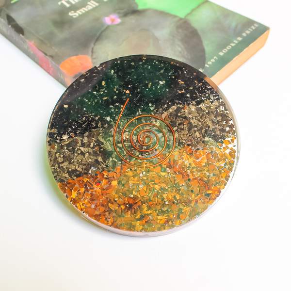 Triple Protection Water Coaster Natural Healing Crystals 2