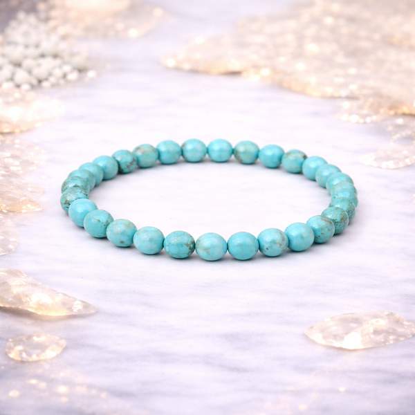 Turquoise Faceted Healing Bracelet - Better Communication & Good Luck