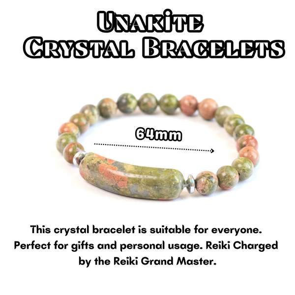 Unakite Bangle Bracelet – Emotional Healing, Balance & Spiritual Growth 4