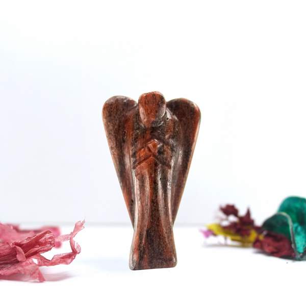 Unakite Crystal Angel Promotes Growth, Restores Harmony