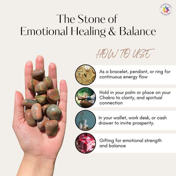 Unakite Crystal Angel Promotes Growth, Restores Harmony 7