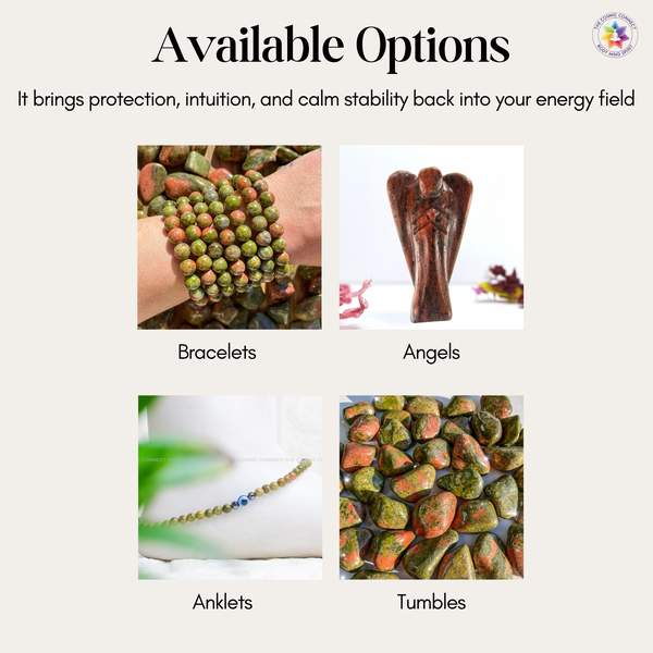 Unakite Crystal Angel Promotes Growth, Restores Harmony 9