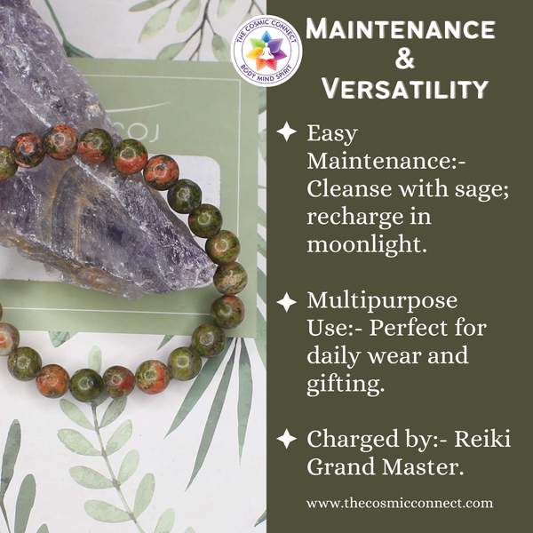 Unakite Healing Bracelet – Emotional Healing, Balance & Spiritual Growth 10